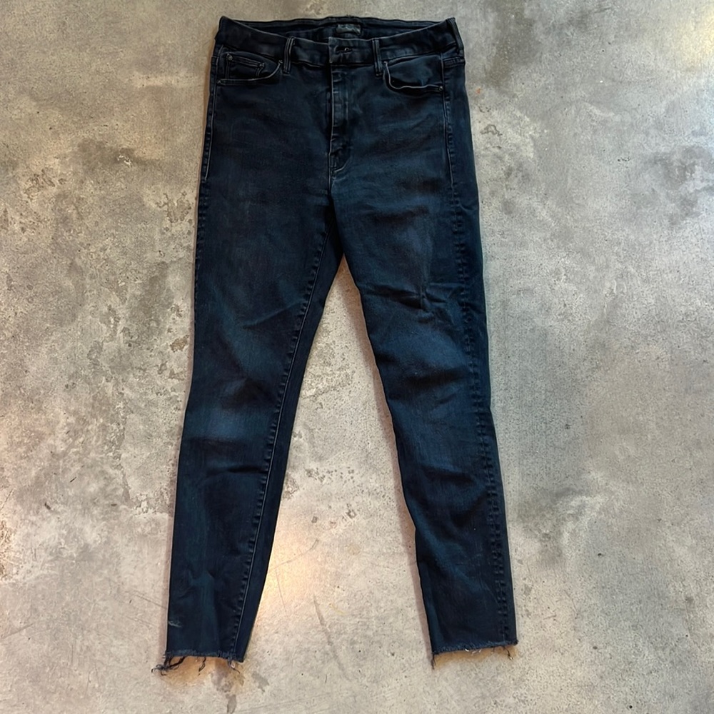 MOTHER Women's Ankle & Cropped Jeans - Dark Blue